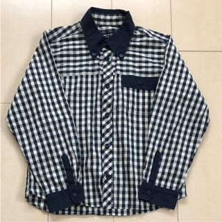 コムサイズム(COMME CA ISM)の値下げ 美品 コムサ チェックシャツ 130(Tシャツ/カットソー)