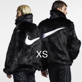 ナイキ(NIKE)の送料無料 NIKE AMBUSH FUR JACKET XS BLACK 黒(ブルゾン)