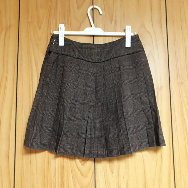 HERE'S(ヒアーズ)のグレンチェックのプリーツスカート レディースのスカート(ミニスカート)の商品写真
