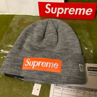 Supreme - 確実正規品 Supreme New Era Box Logo Beanieグレーの通販