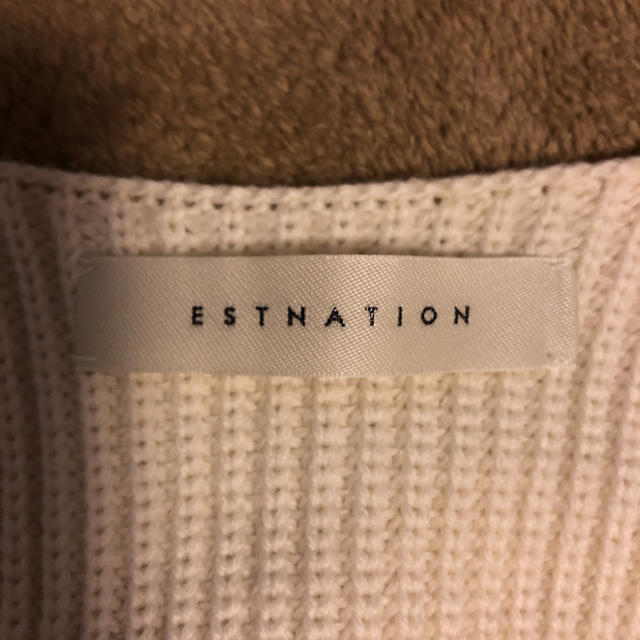 ESTNATION(エストネーション)のエストネーション 白ニット レディースのトップス(ニット/セーター)の商品写真