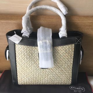 コーチ(COACH)の未使用  タグ付き  コーチ  ストロー  トートバッグ(トートバッグ)