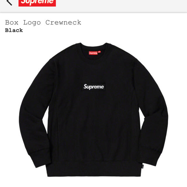 経典 Supreme - 最安supremeBoXLogoCrewneck黒Mシュプリームボックス