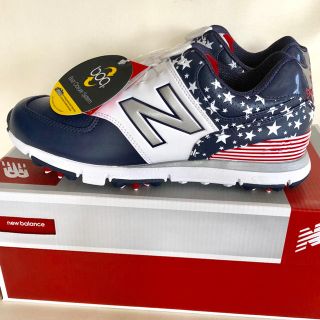 new balance golf シューズ 星柄