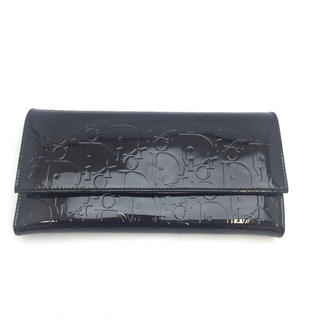 クリスチャンディオール(Christian Dior)のクリスチャンディオール エナメル長財布(財布)
