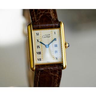 カルティエ(Cartier)の美品 カルティエ マスト タンク ゴールドライン LM Cartier(腕時計(アナログ))