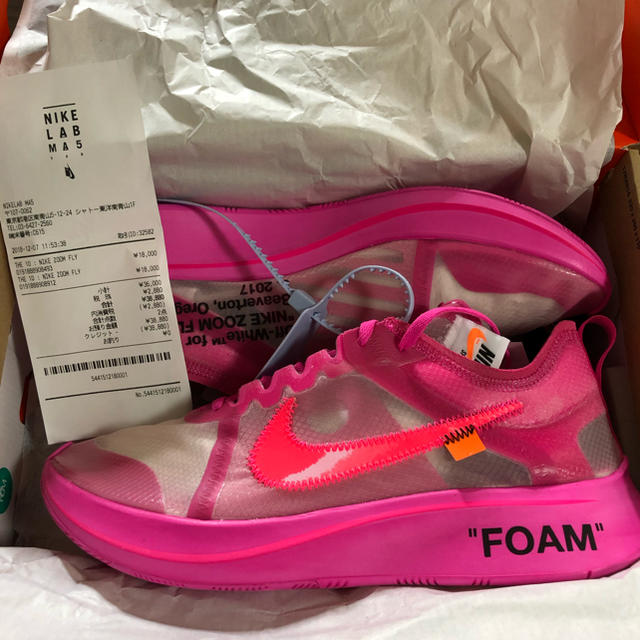 OFF-WHITE(オフホワイト)のzoom fly off white メンズの靴/シューズ(スニーカー)の商品写真