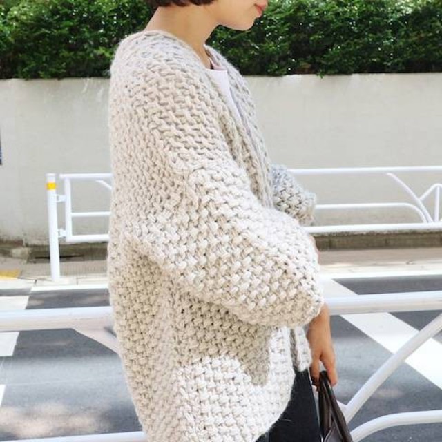 新品 IENA MAISON ANJE HAND KNIT ニットカーディガン