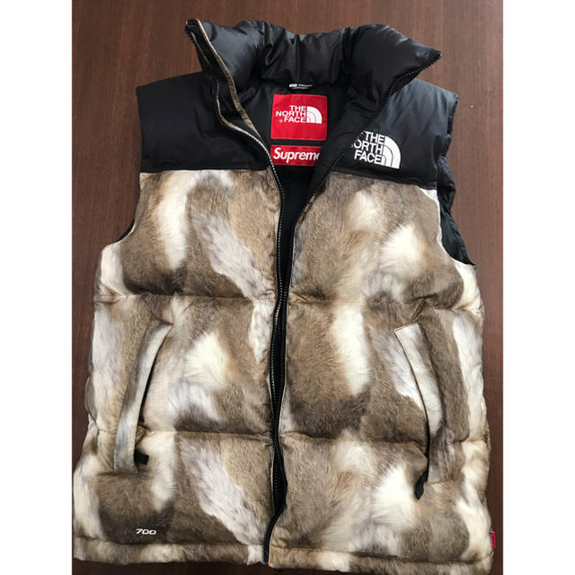 13FW supreme THE NORTH FACE ちくわ ヌプシベスト