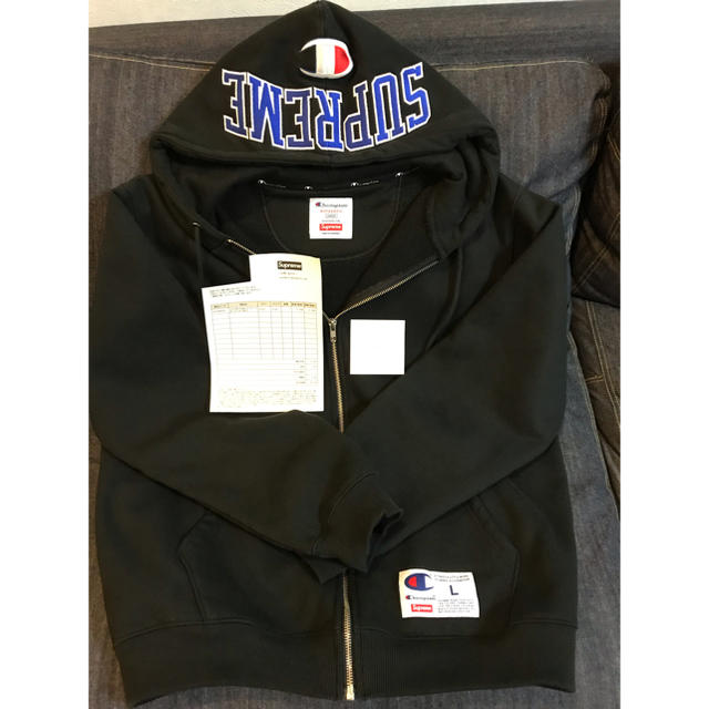 メンズsupreme champion arc  logo zip up sweat