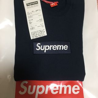 シュプリーム(Supreme)の【売れ切れました】supreme box logo navy Msize(スウェット)