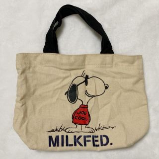 ミルクフェド(MILKFED.)の【MILKFED.】ミニトートバッグ スヌーピー(トートバッグ)