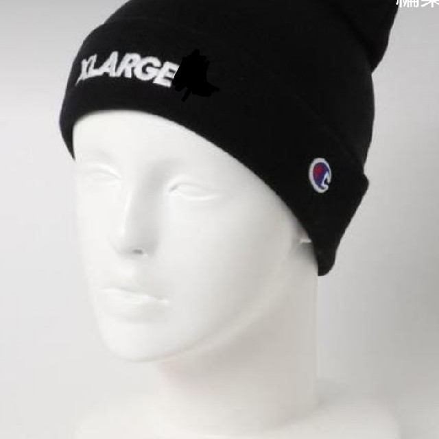 XLARGE(エクストララージ)の新品　XLARGE×Champion　ワッチキャップ メンズの帽子(ニット帽/ビーニー)の商品写真