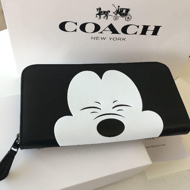 新品★コーチ　COACH 長財布　54000　ミッキー