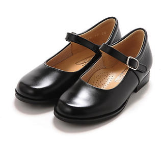 familiar ワンストラップシューズ 革靴 19cm 黒