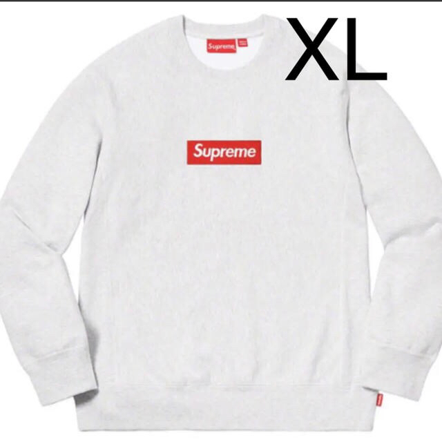 Supreme(シュプリーム)のsupreme box logo crewneck 18 グレー ボックスロゴ メンズのトップス(スウェット)の商品写真