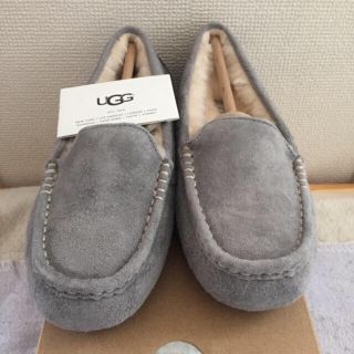 アグ(UGG)のugg モカシン アンスレー ライトグレー 24.0cm(スリッポン/モカシン)