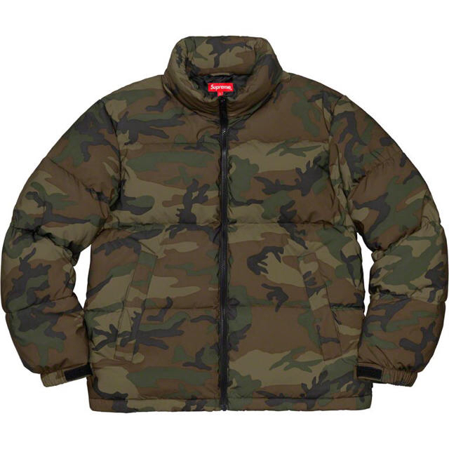 新品 Supreme reflective camo down jacket MWoodlandCamo状態