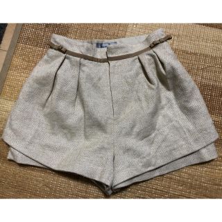 リランドチュール(Rirandture)の【1サイズ】美品☆パイピング ラメツイードショートパンツ(ショートパンツ)