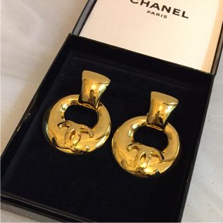 CHANEL - CHANEL ヴィンテージ フープ イヤリング 美品の通販 by BLUE