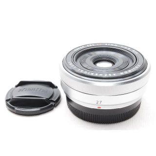 フジフイルム(富士フイルム)の★新品★FUJIFILM XF FUJINON XF27mm F2.8 シルバー(レンズ(単焦点))