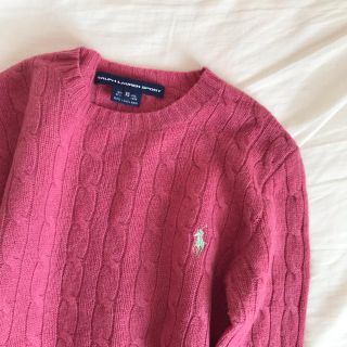 ラルフローレン(Ralph Lauren)のvintage Ralph lauren pink ラムウール セーター(ニット/セーター)