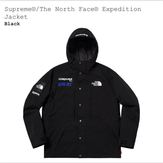 supreme/the north face expedition jacketブラックサイズ