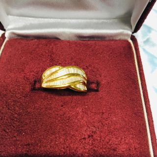 「専用です」18K 豪華✨テーパーカットダイヤモンドリング✨ 約11号〜12号(リング(指輪))