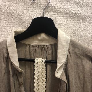 nest Robeリネンクレリックロングシャツワンピース