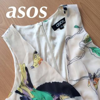 エイソス(asos)の鳥柄ガウチョオールインワン(ロングワンピース/マキシワンピース)