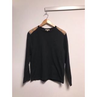 バーバリー(BURBERRY)のBURBERRY　バーバリー　黒ロンTシャツ　S表記　S～Mサイズ(Tシャツ/カットソー(七分/長袖))