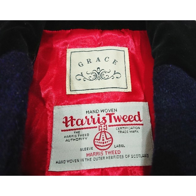 Harris Tweed(ハリスツイード)の美品 grace ×Harris Tweed ジャケット 36 レディースのジャケット/アウター(テーラードジャケット)の商品写真