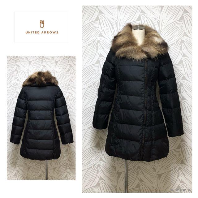 美シルエット♡*ユナイテッドアローズ*ファー付きダウンコート