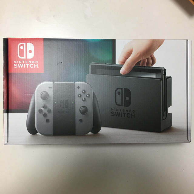 [新品未使用]Nintendo switch本体 グレー(保護シート付き)