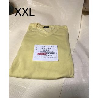 ユニクロ(UNIQLO)の中古 ユニクロ 薄手コットンセーター XXL イエロー(ニット/セーター)