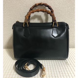 グッチ(Gucci)のグッチ バンブー レザーバッグ 2WAY(ショルダーバッグ)