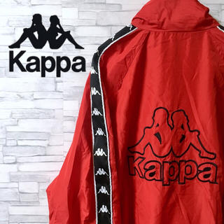 カッパ(Kappa)の【レア】kappa /カッパ ナイロンジャケット サイドライン 背面ビッグロゴ(ナイロンジャケット)