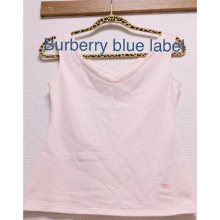 バーバリーブルーレーベル(BURBERRY BLUE LABEL)のBurberry Blue label 薄ピンク タンクトップ(タンクトップ)