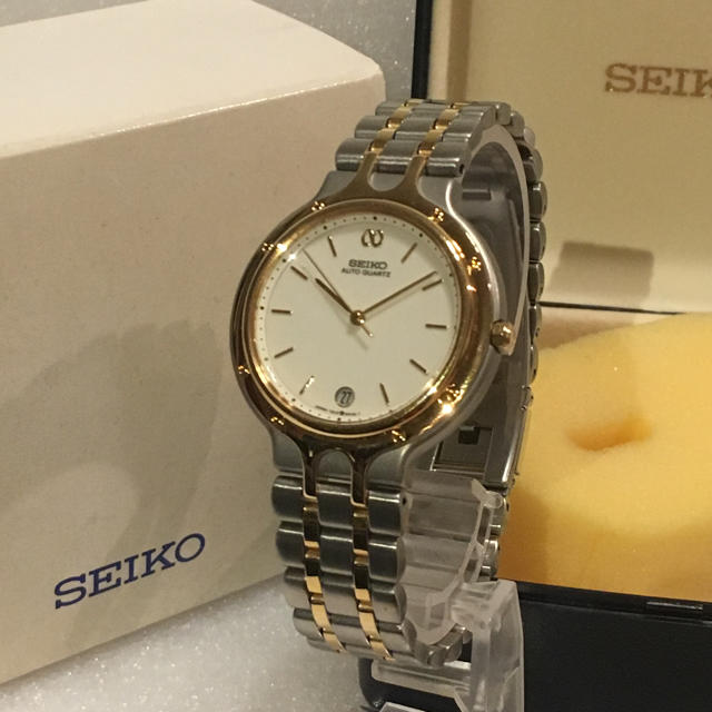 箱付ほぼ未使用美品 SEIKO セイコー オートクオーツ メンズ腕時計 ジャンク | フリマアプリ ラクマ