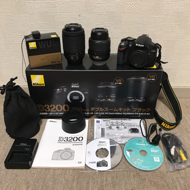 Nikon D3200  200mmダブルズームセット