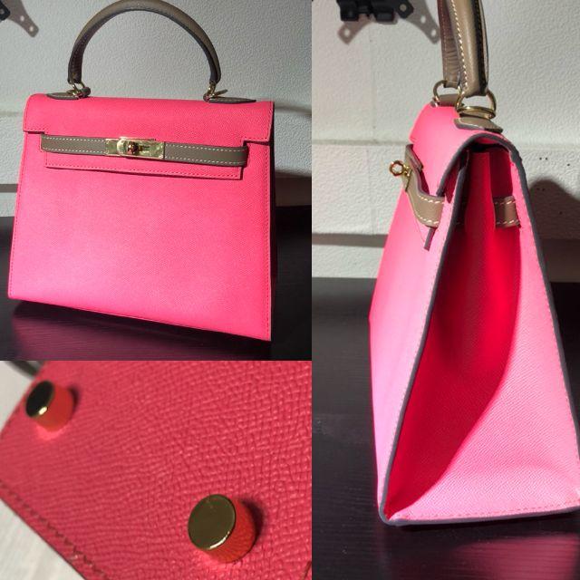 エルメス　ケリー28　ローズアザレ　ゴールド金具【希少・美品】