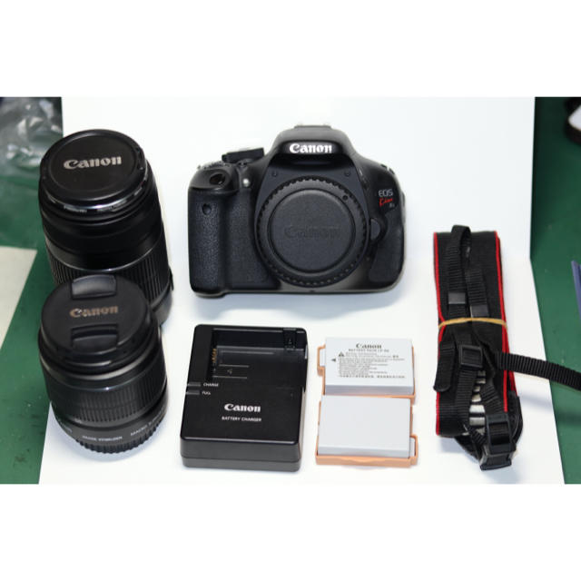 正規品 Canon - ダブルズームレンズキット X5 Kiss EOS デジタル一眼 アウトレット正本 EOS キャノン Canon 極上美品 Kiss ダブルズームセット X3 デジタルカメラ