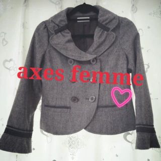 アクシーズファム(axes femme)のaxes femme ﾂｲｰｼﾞｬｹｯﾄ(テーラードジャケット)