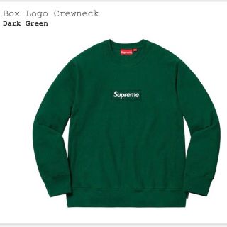 シュプリーム(Supreme)のSupreme Box Logo Crewneck Dark Green L(スウェット)