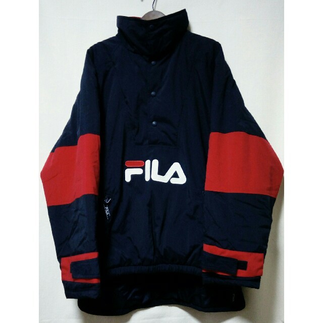 FILA(フィラ)の90年代 フィラ FILA ハーフジップ アノラック 中綿ナイロンジャケット メンズのジャケット/アウター(ナイロンジャケット)の商品写真