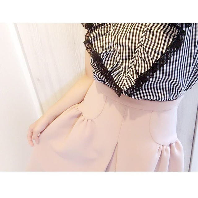 最終値下げmiumiu♥ギンガムチェックブラウス