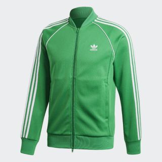 アディダス(adidas)のアディダス 3ストライプ トラックトップ ジャージ Lサイズ グリーン 緑 新品(ジャージ)