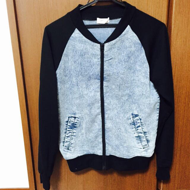 デニム切り替えブルゾン♡ レディースのジャケット/アウター(ブルゾン)の商品写真