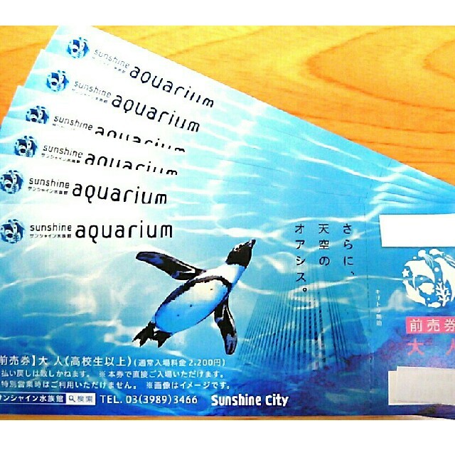 サンシャイン水族館チケット