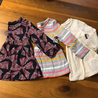 ベビーギャップ(babyGAP)のbGAP フレア カットソー チュニック ３枚セット 80cm(シャツ/カットソー)